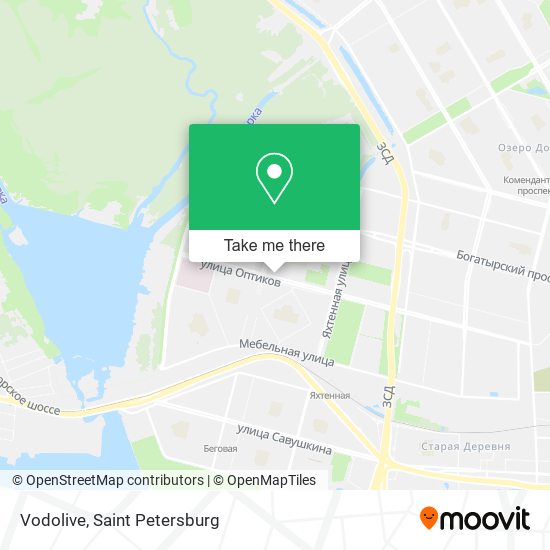 Vodolive map