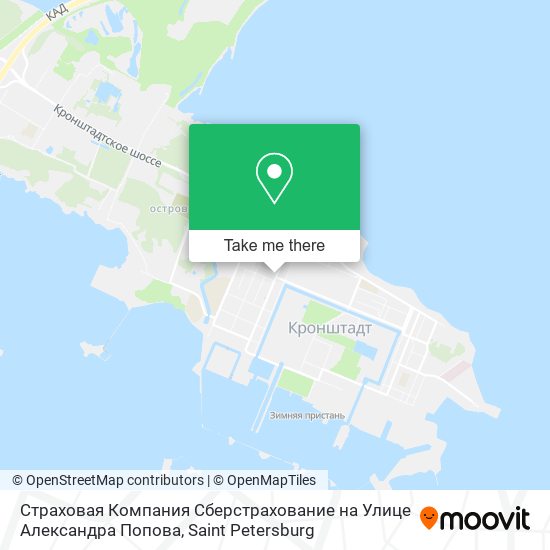 Страховая Компания Сберстрахование на Улице Александра Попова map