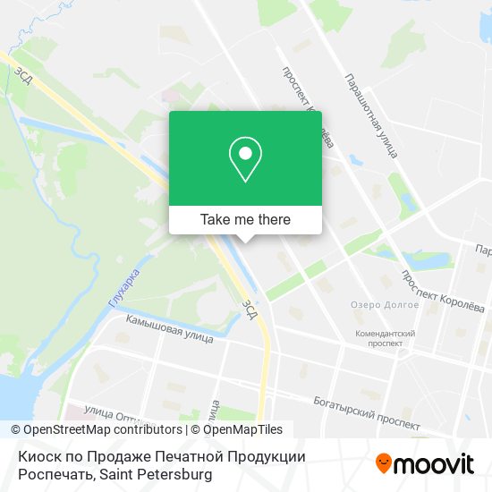 Киоск по Продаже Печатной Продукции Роспечать map