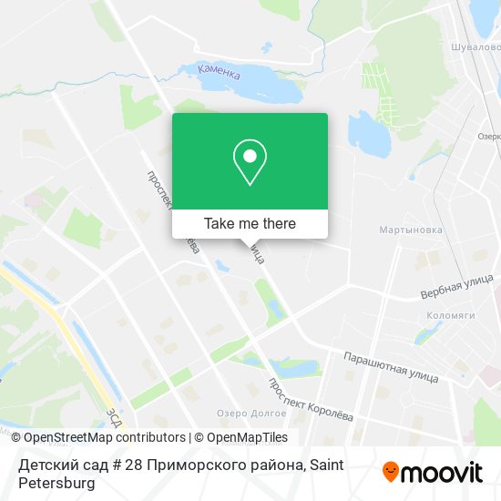 Детский сад # 28 Приморского района map