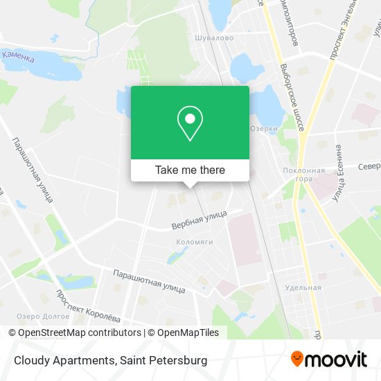 Cloudy Apartments map