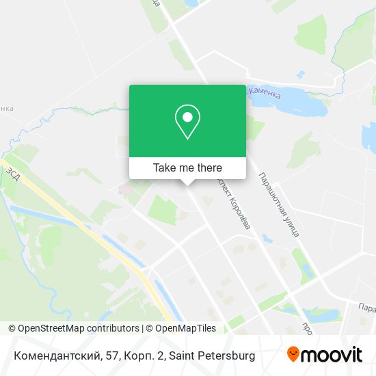 Комендантский, 57, Корп. 2 map