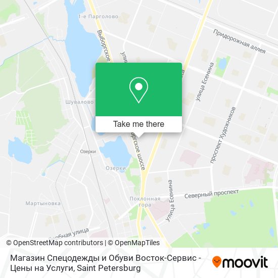 Магазин Спецодежды и Обуви Восток-Сервис - Цены на Услуги map