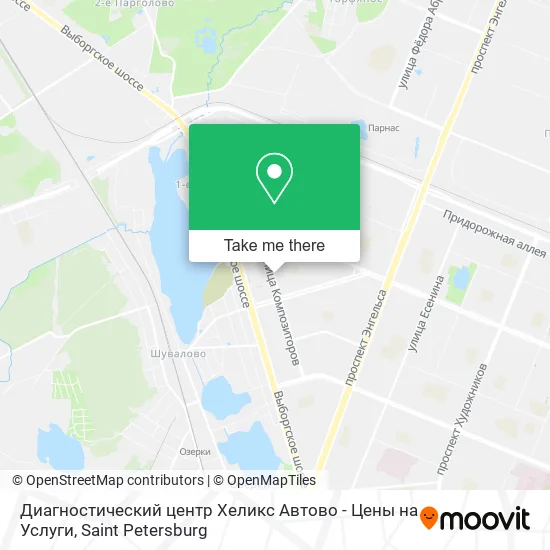 Диагностический центр Хеликс Автово - Цены на Услуги map