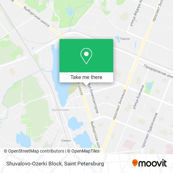Shuvalovo-Ozerki Block map