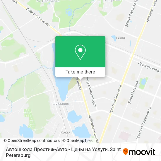 Автошкола Престиж-Авто - Цены на Услуги map