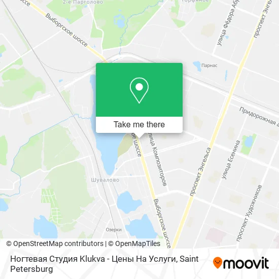 Ногтевая Студия Klukva - Цены На Услуги map