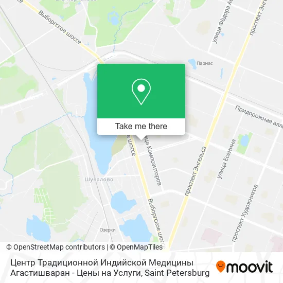 Центр Традиционной Индийской Медицины Агастишваран - Цены на Услуги map