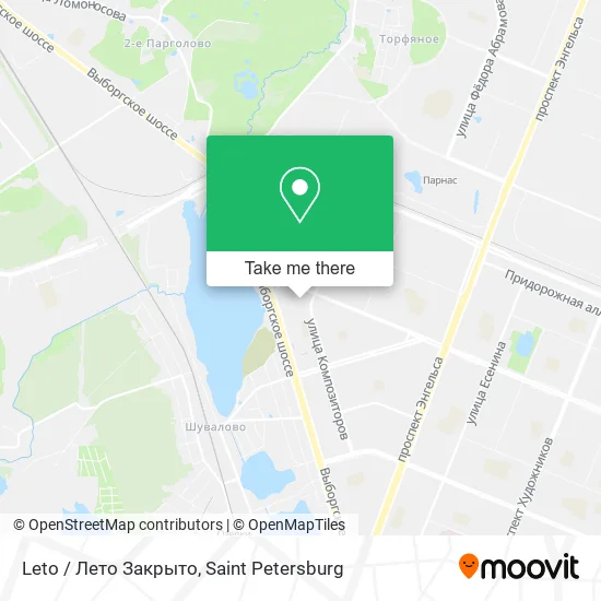 Leto / Лето Закрыто map