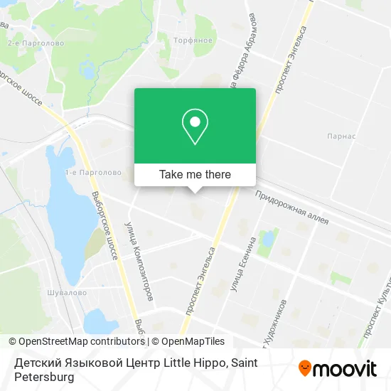Детский Языковой Центр Little Hippo map