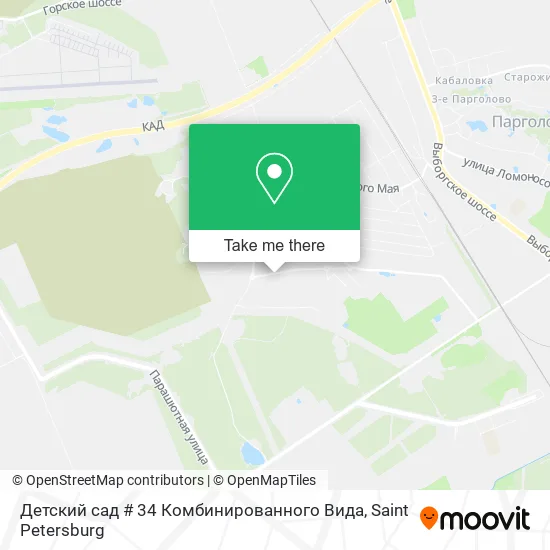 Детский сад # 34 Комбинированного Вида map