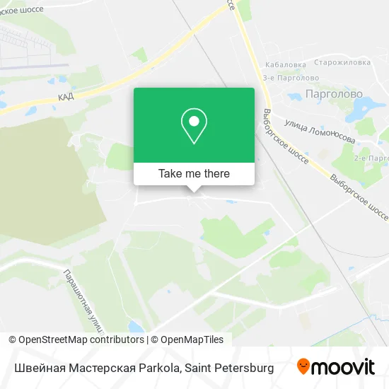 Швейная Мастерская Parkola map