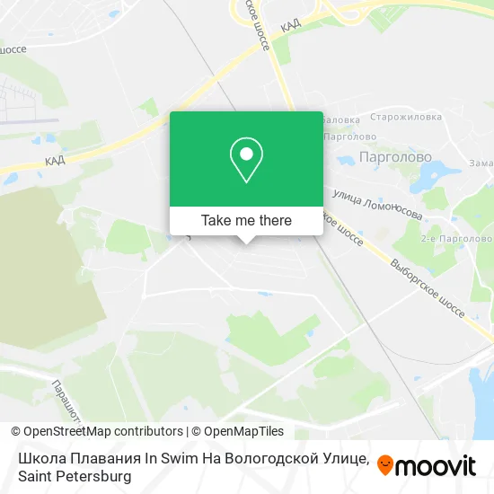 Школа Плавания In Swim На Вологодской Улице map