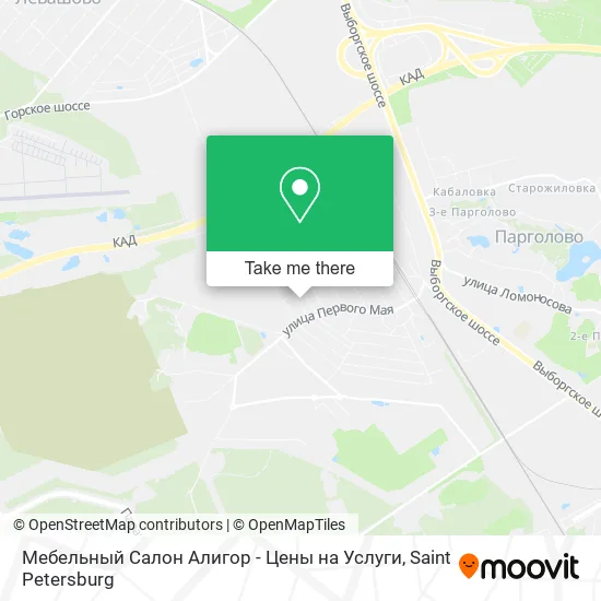 Мебельный Салон Алигор - Цены на Услуги map