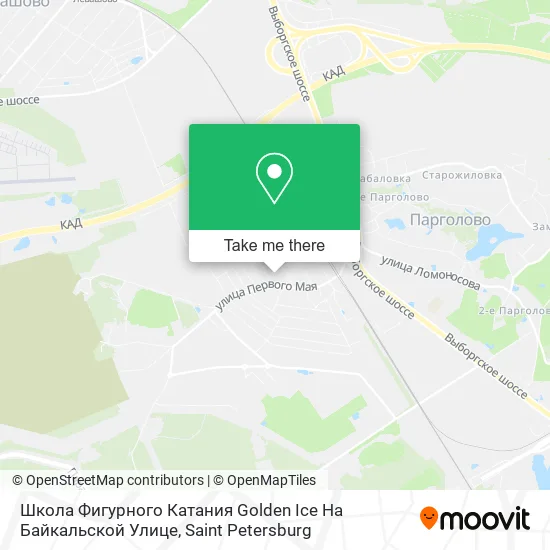 Школа Фигурного Катания Golden Ice На Байкальской Улице map