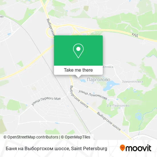 Баня на Выборгском шоссе map