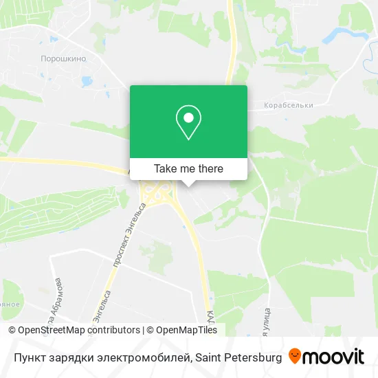 Пункт зарядки электромобилей map