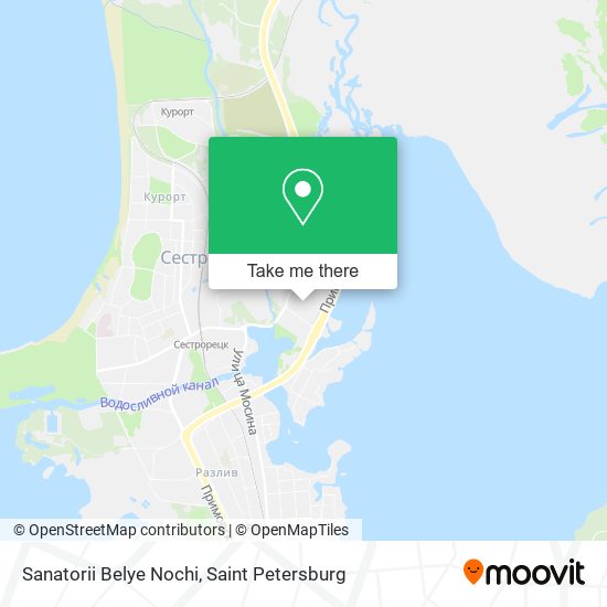 Sanatorii Belye Nochi map