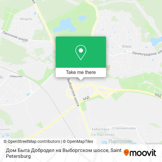 Дом Быта Добродел на Выборгском шоссе map
