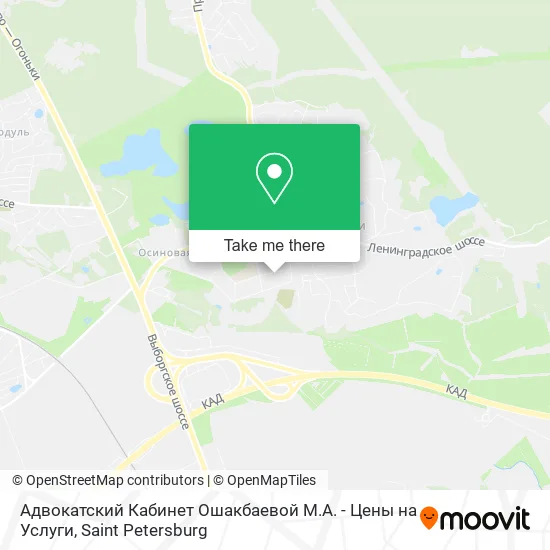 Адвокатский Кабинет Ошакбаевой М.А. - Цены на Услуги map