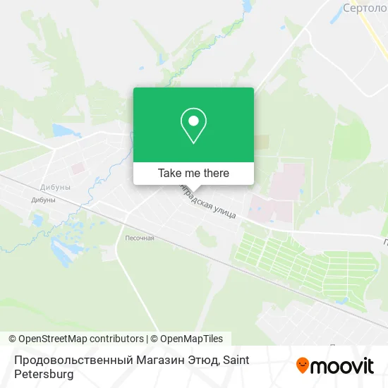 Продовольственный Магазин Этюд map