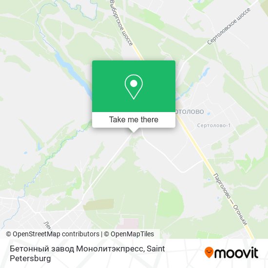Бетонный завод Монолитэкпресс map