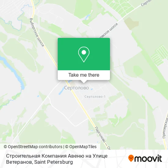 Строительная Компания Авеню на Улице Ветеранов map