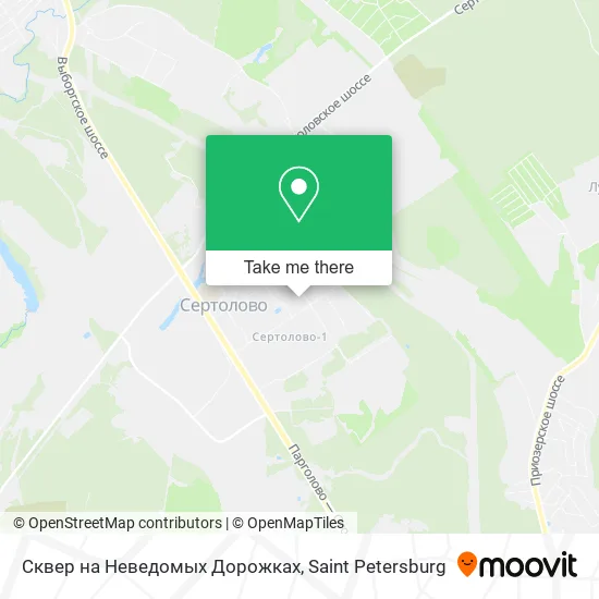Сквер на Неведомых Дорожках map
