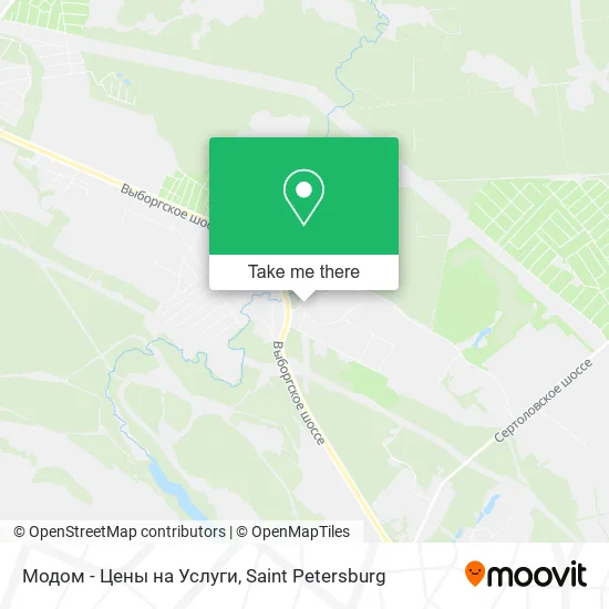 Модом - Цены на Услуги map