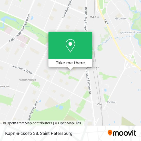 Карпинского 38 map