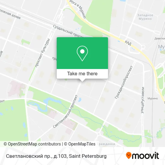 Светлановский пр., д.103 map