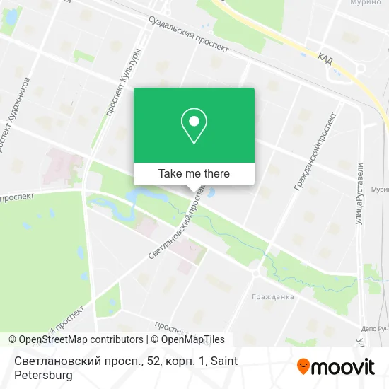 Светлановский просп., 52, корп. 1 map