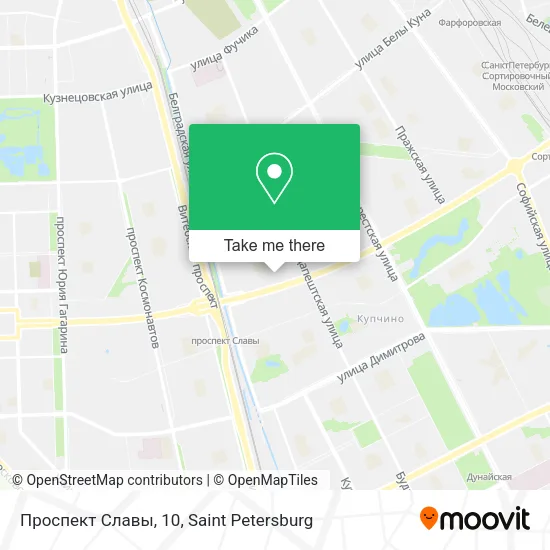 Проспект Славы, 10 map