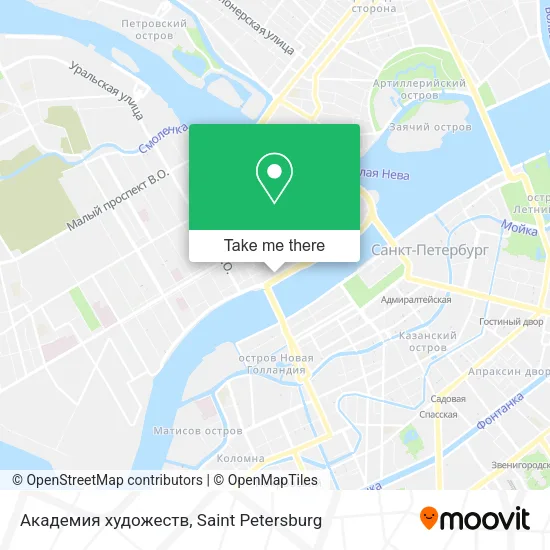Академия художеств map