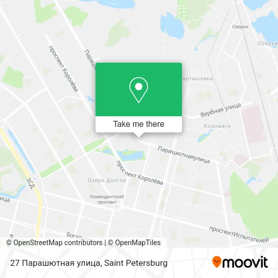 27 Парашютная улица map