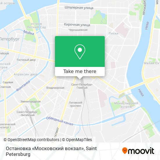 Остановка «Московский вокзал» map