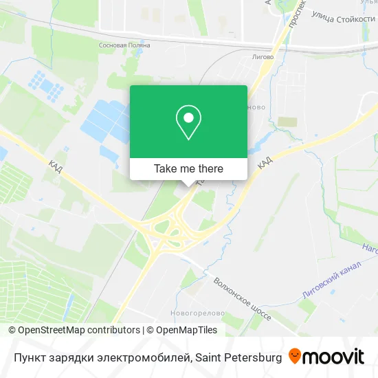 Пункт зарядки электромобилей map