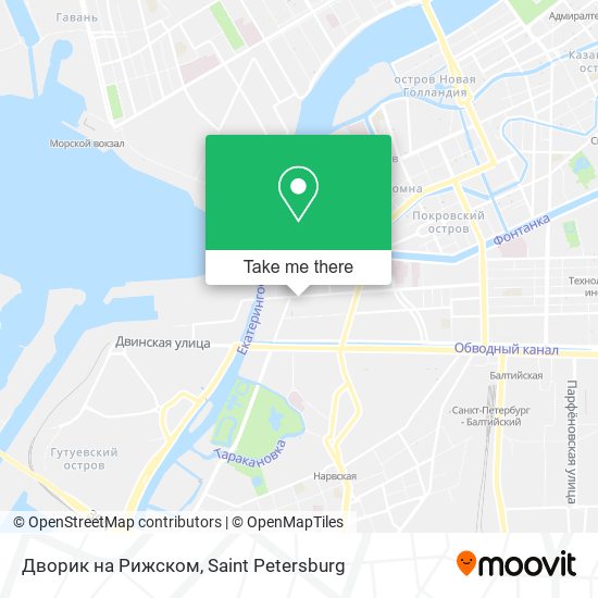 Дворик на Рижском map