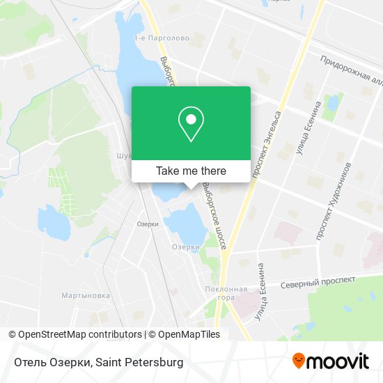 Отель Озерки map