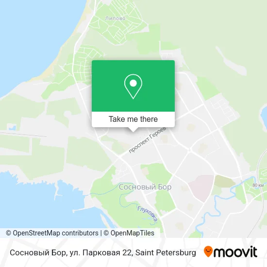 Сосновый Бор, ул. Парковая 22 map
