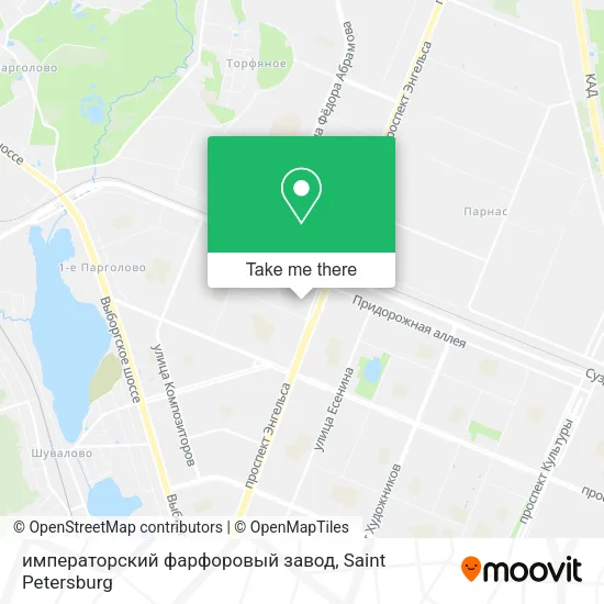 императорский фарфоровый завод map