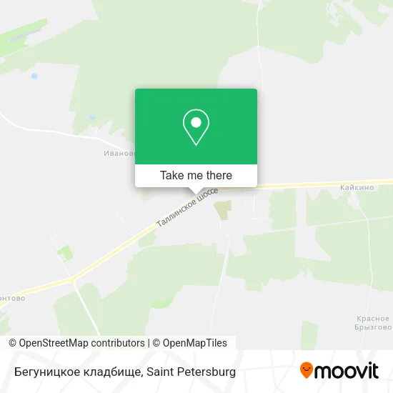 Бегуницкое кладбище map