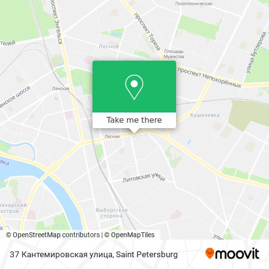 37 Кантемировская улица map