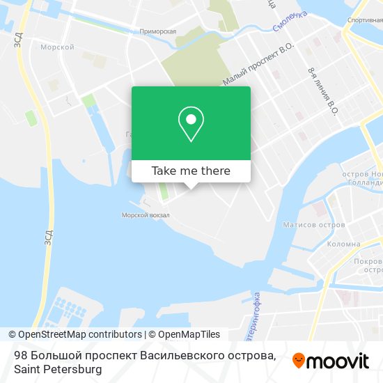 98 Большой проспект Васильевского острова map