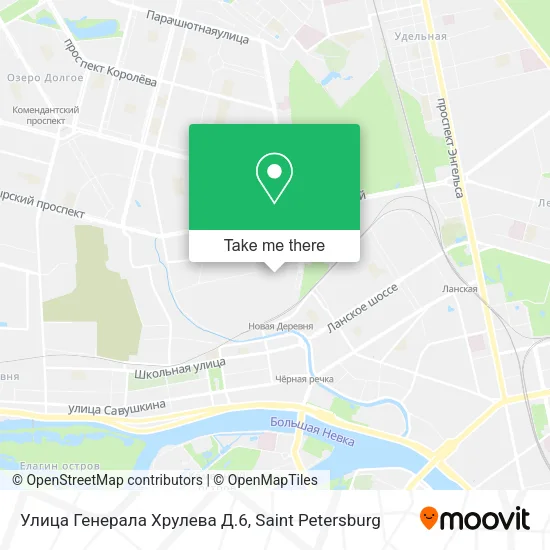 Улица Генерала Хрулева Д.6 map