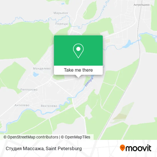 Студия Массажа map