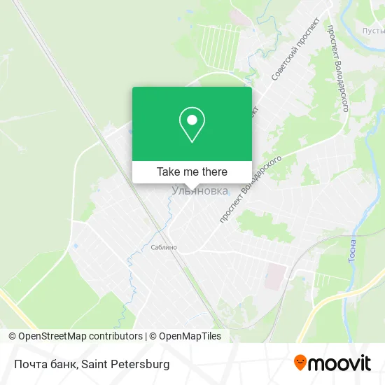 Почта банк map