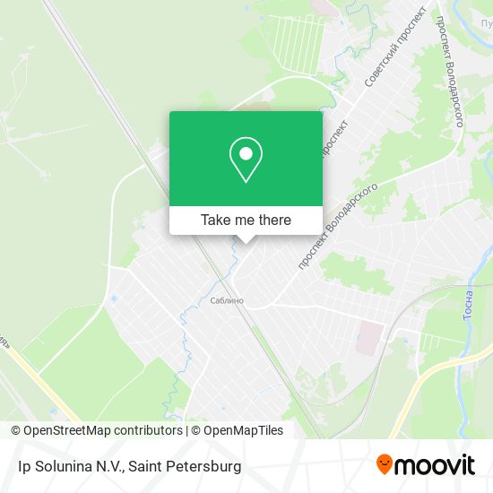 Ip Solunina N.V. map