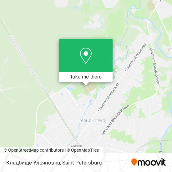 Кладбище Ульяновка map
