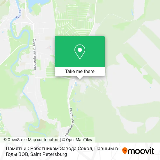 Памятник Работникам Завода Сокол, Павшим в Годы ВОВ map